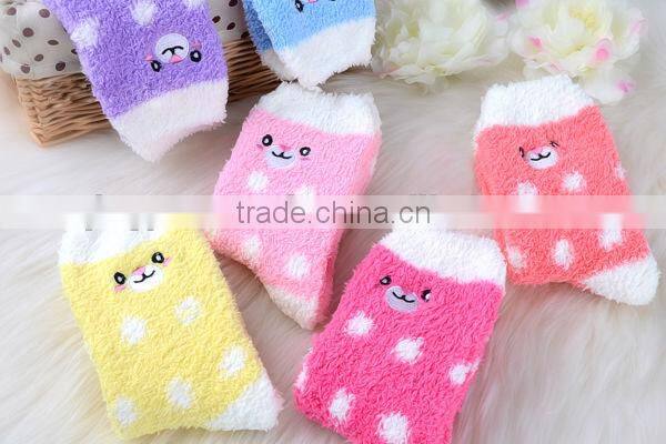 56N Winter warm fuzzy women microfiber socks