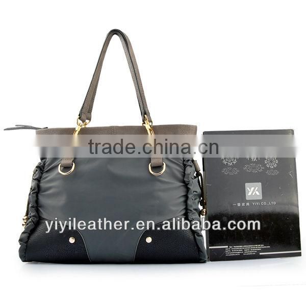 2207 New Arrival Grey Nylon Handbags for girls Designer Fabric bags wholesale