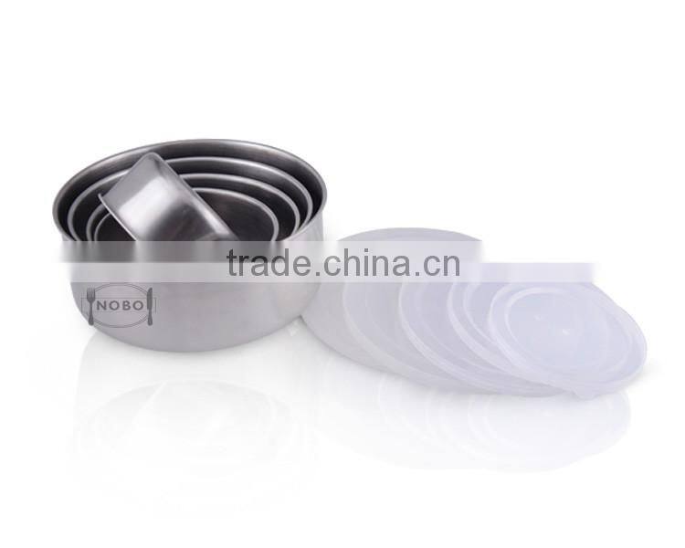 5PCS stainless steel crisperairtight food container