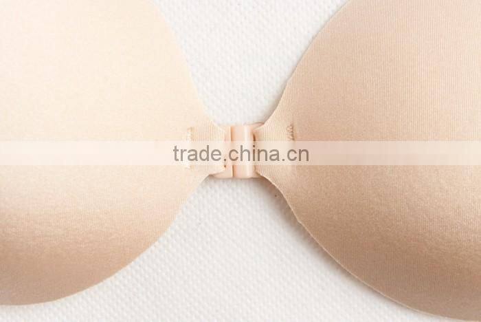 OEM Hot Nude Sexy Silicone Invisible Strapless Backless Quarter Cup Bra