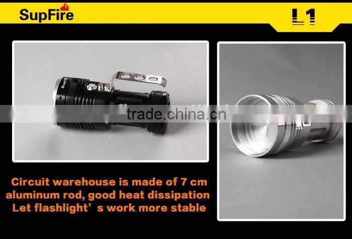 Brightest Supfire flashlight led torch L1 3800 lumen 50w 5*cr XML U2 Fishing Night Lamp