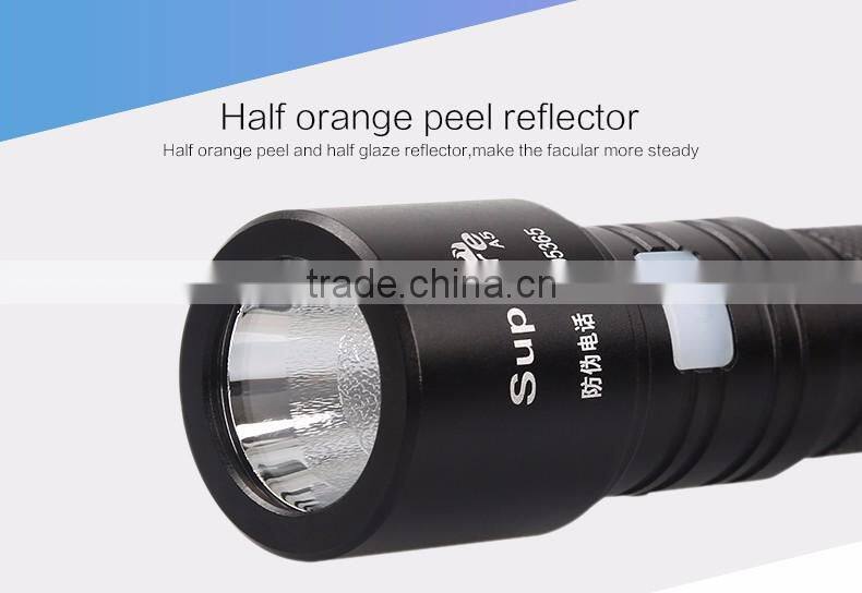 a5 USB aviation aluminum alloy led small flashlight 300lm xpe led rechargeable torch