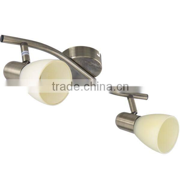 antique brass LED spot light luminaires with replaceable E14 5W LED bulbs