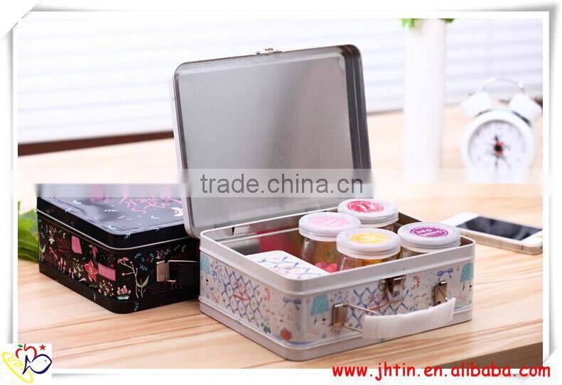 Tin Boxes with Handle for packing dongguan alibaba
