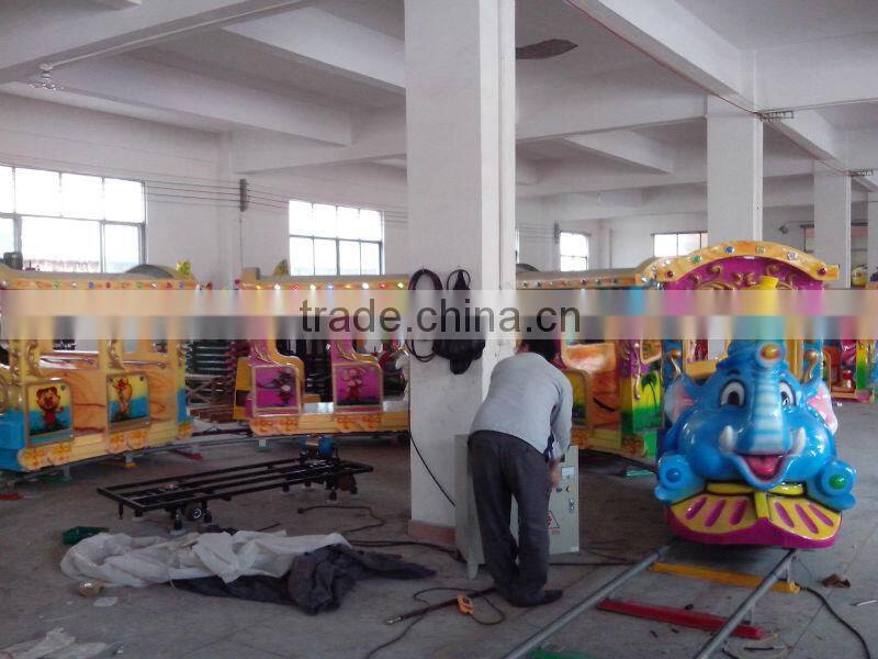 professional amusement park electric track train rides