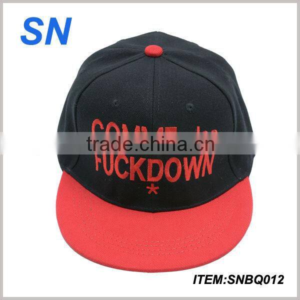 fashion emboridery cheap custom 5 panel hats