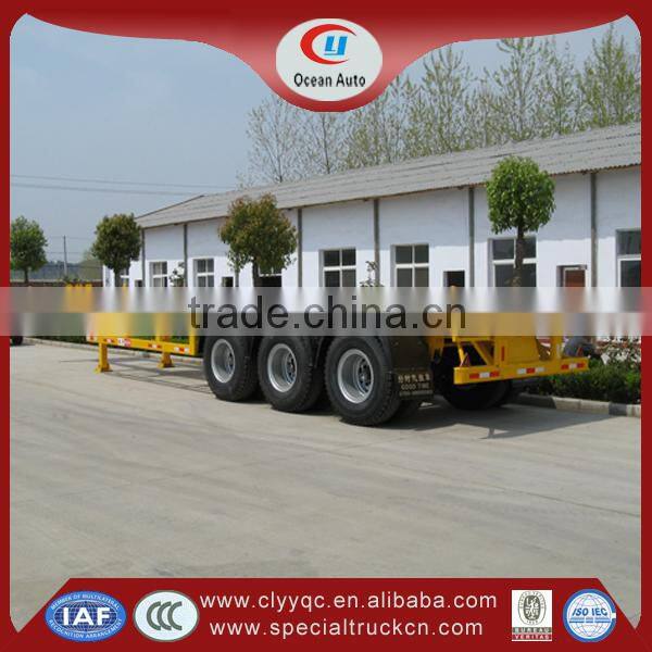 Factory price 40T heavy duty low bed car trailer