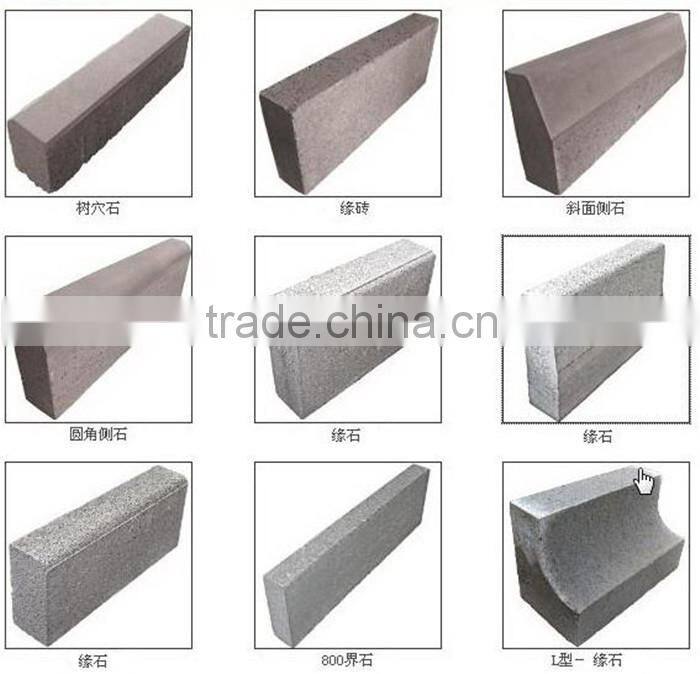 grey granite kebstone, machine-cut