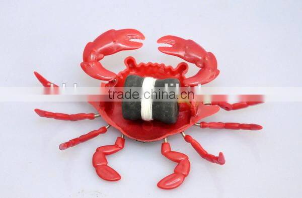 4 inch Red Crab Wholesale Plastic Pull Line Seaworld Toys
