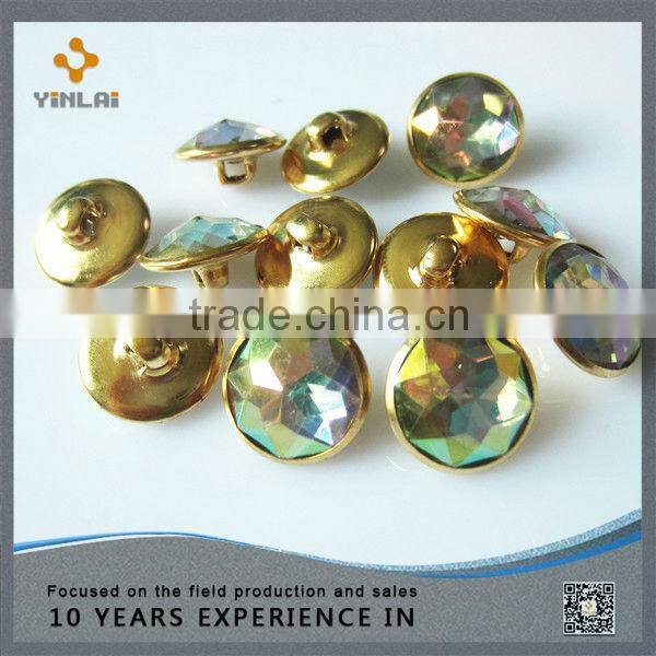 New products gold stainless steel button
