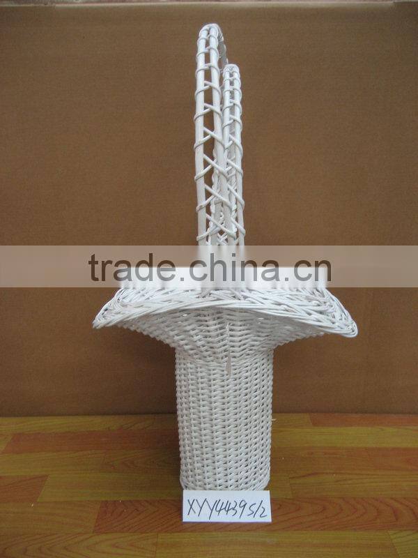 2 pcs beautiful design wicker flower baskets/gift baskets