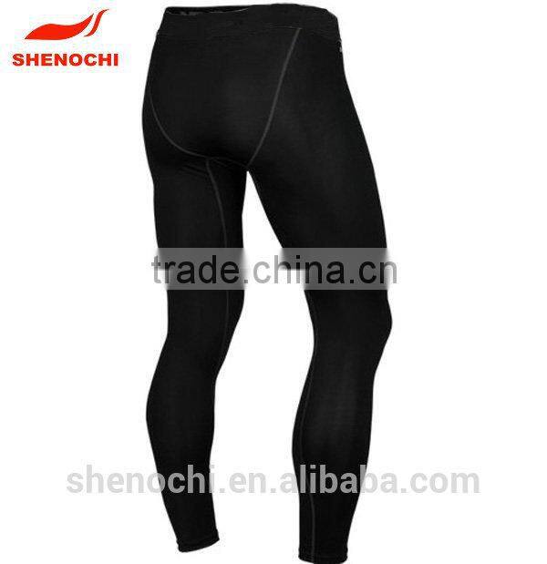 Dri fit sublimation custom design compression running pants wholesale