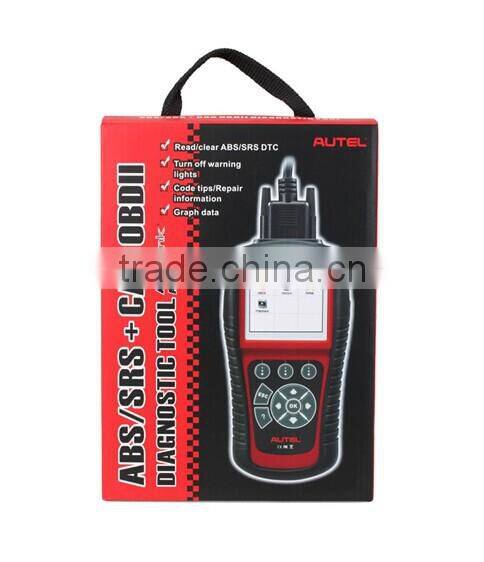 Original Autel Autolink AL619 ABS/SRS + CAN OBDII Diagnostic Scan Tool Turn off Check Engine Light clears codes resets monitors