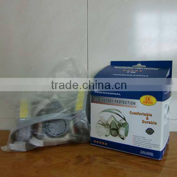2016 famous gas mask similar as 3M gas mask chemical gas mask half face TPR frame gas protective gas mask military gas mask