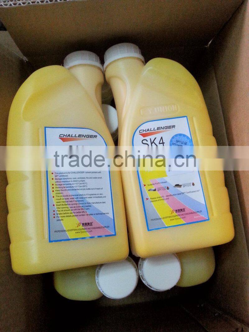 100% original Challenger ink sk4 solvent ink for spt print head