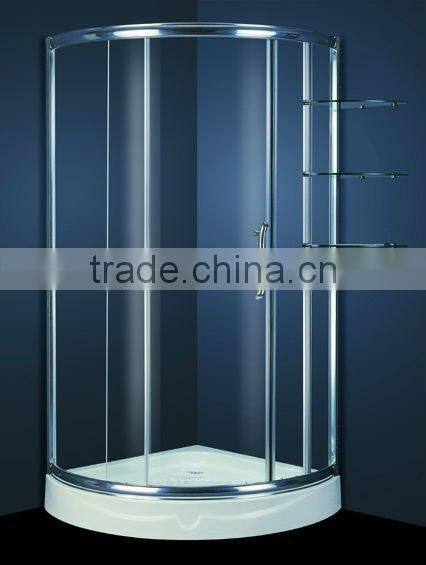 Arc-shape Aluminum Frame Style Sliding Glass Shower Door (KT6021AL)