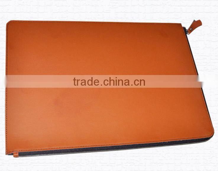 Hot selling high quality felt with leather laptop bag for promotion,cheap designer laptop bags