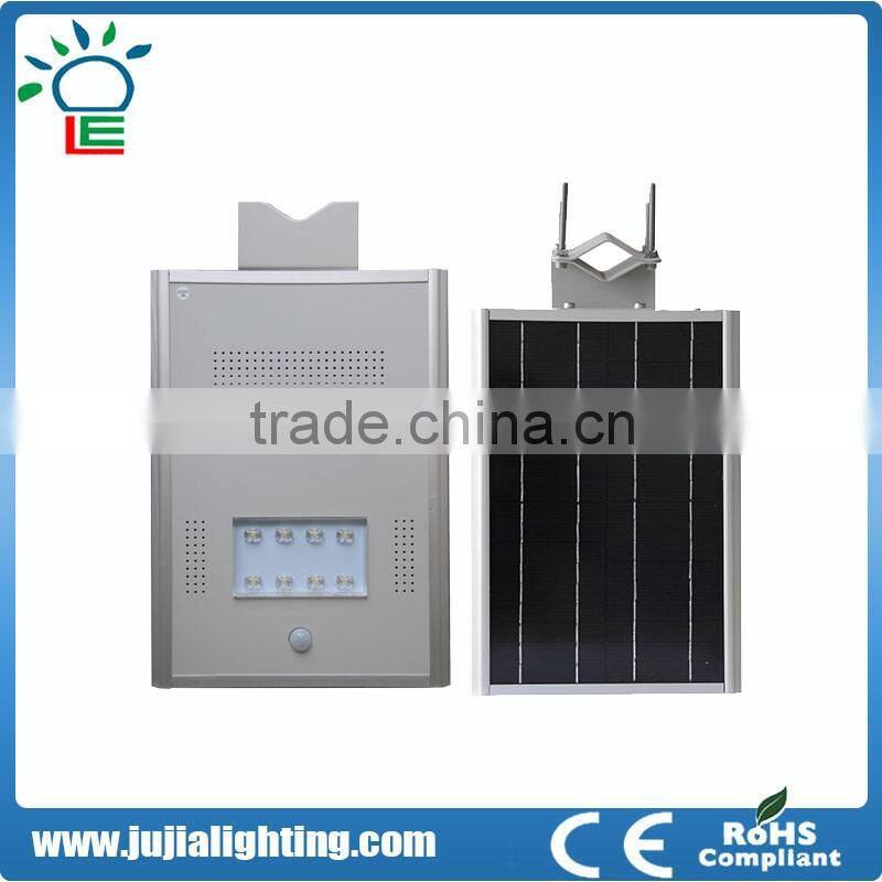 high lumen 8W bridgelux solar led street lights with 2 years warranty