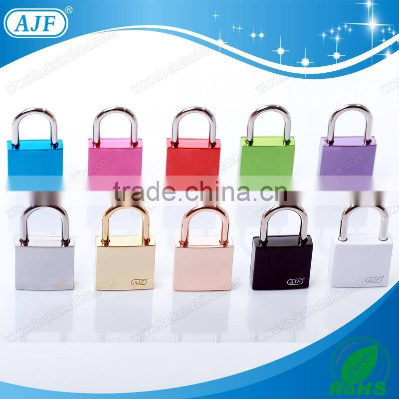 AJF New arrival TUV test passed high quality blue color square smart love lock with key