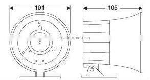 best price,ES-401 DC 12V 24V sirene WITH CE & ROHS
