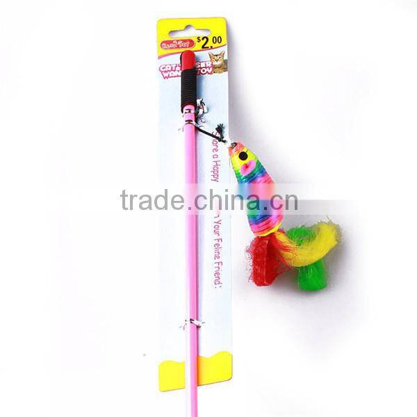 cat teaser fur toys,cat pole toy