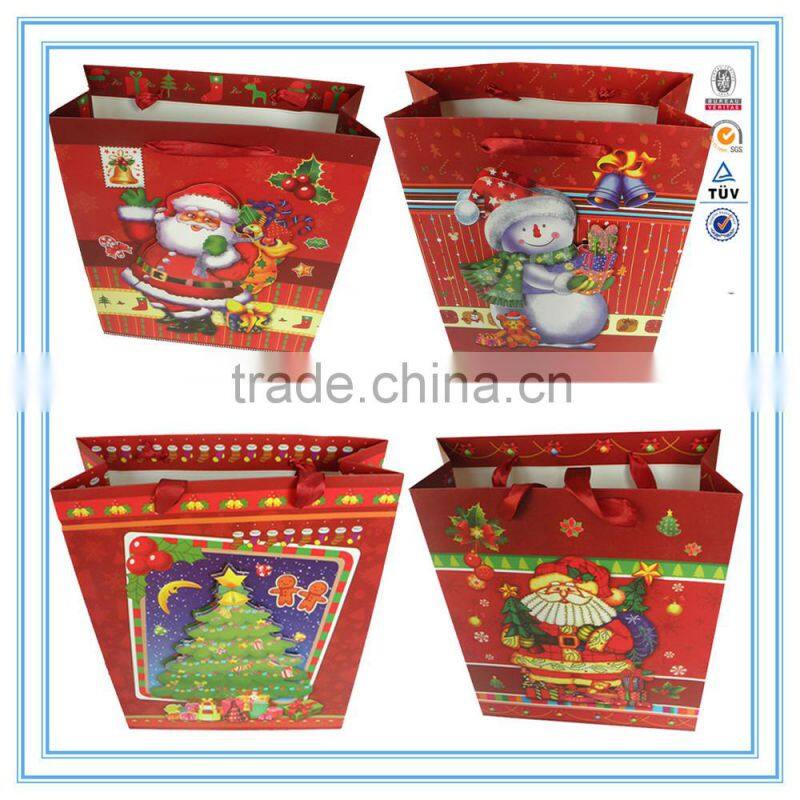 custom Printing Paper Bag,Christmas Paper Bag, gift Paper Bag