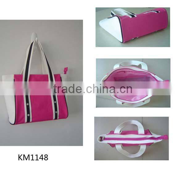China wholesale OEM grocery women canvas bag embroidery