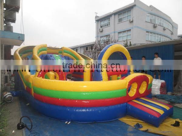boot camp inflatable obstacle courses/ inflatable obstacle bouncer with slide