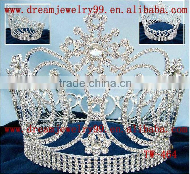 wholesale rhinestone flower pageant crown
