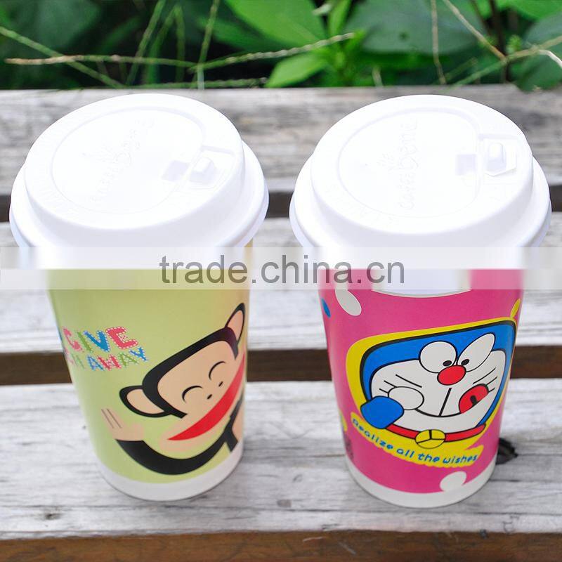 Animals pattern design disposable paper beverage cup12oz 0013