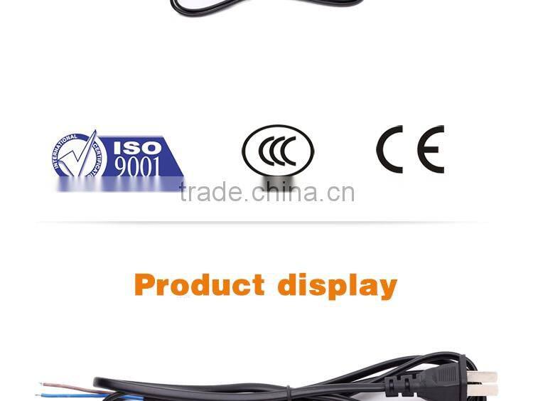 Chinese 2pin flat electrical male to IEC power wire