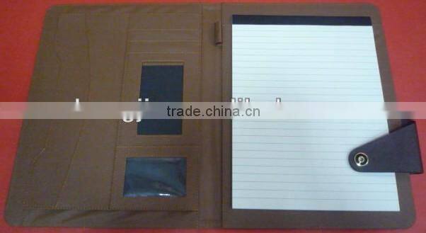 PU leather executive padfolio customized