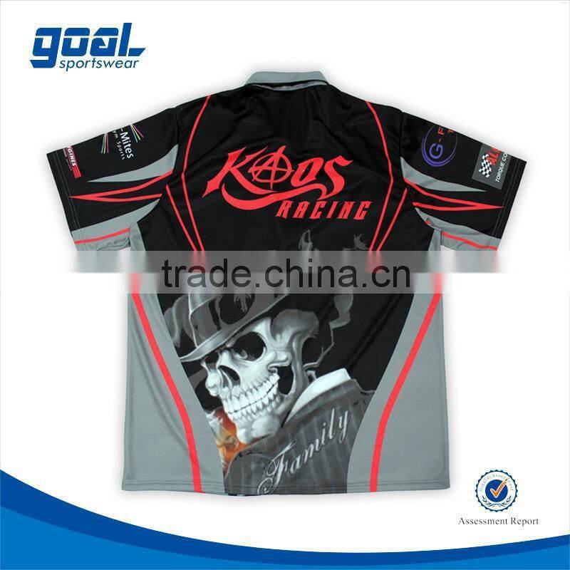 Oem outdoor sponsor displayed motorcycle race shirts