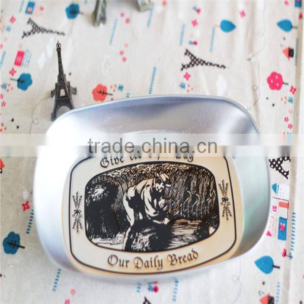 new design and large metal tin food serving tray