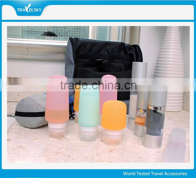 Portable mini travel set silicone travel bottle