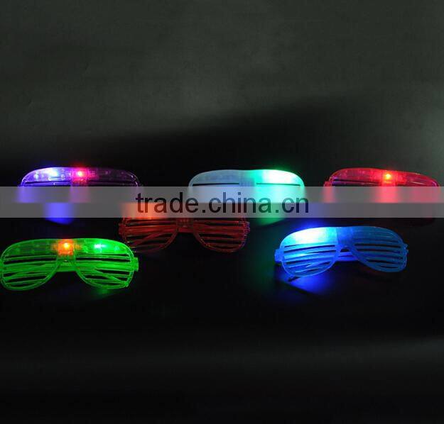 Plastic Flashing Light Up LED Glasses for girls