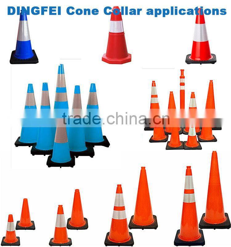 Coloring PE 1 meter refelctive traffic cone collar