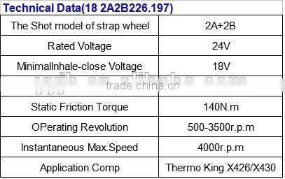 Hot sales air compressor clutch(18 2A2B226.197) for Thermo King X426/X430