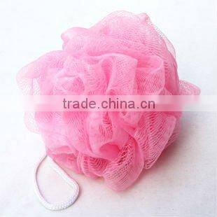 PE mesh bath sponge , bath ball producing rich foam