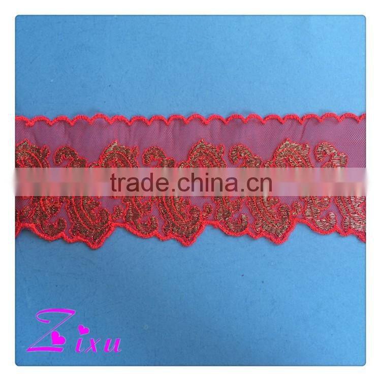 red psjamas mesh net lace fabric