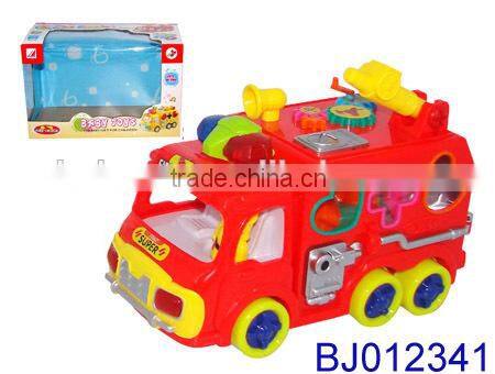 Battery operated baby toy BO musical light up yellow duck toy