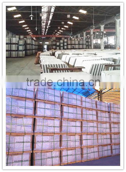 Nano Finished Ivory/Beige Soluble Salt Polished Porcelain Floor Stock Tiles