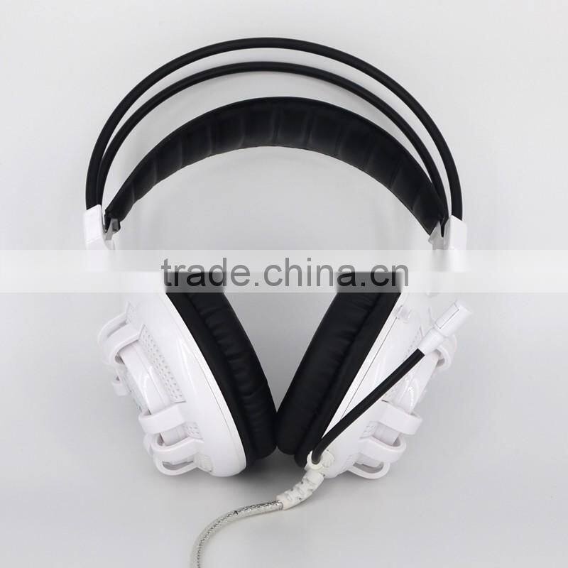 adjustable Handsfree Stereo Gaming earphone with microphone with vibration speaker