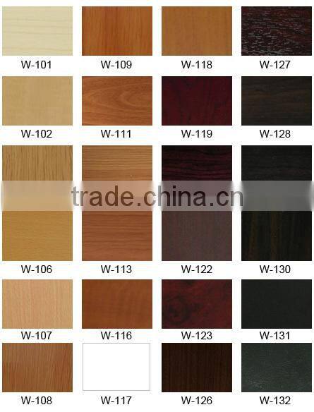 High quality wood grain color decorative pvc kitchen cabinet door film 1.22x50m/roll