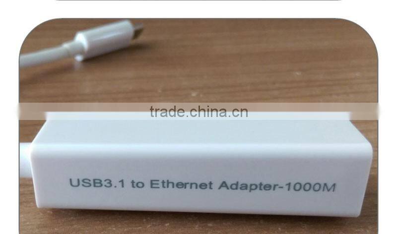 AX88172A USB3.1 100Mbps Ethernet adapter in white