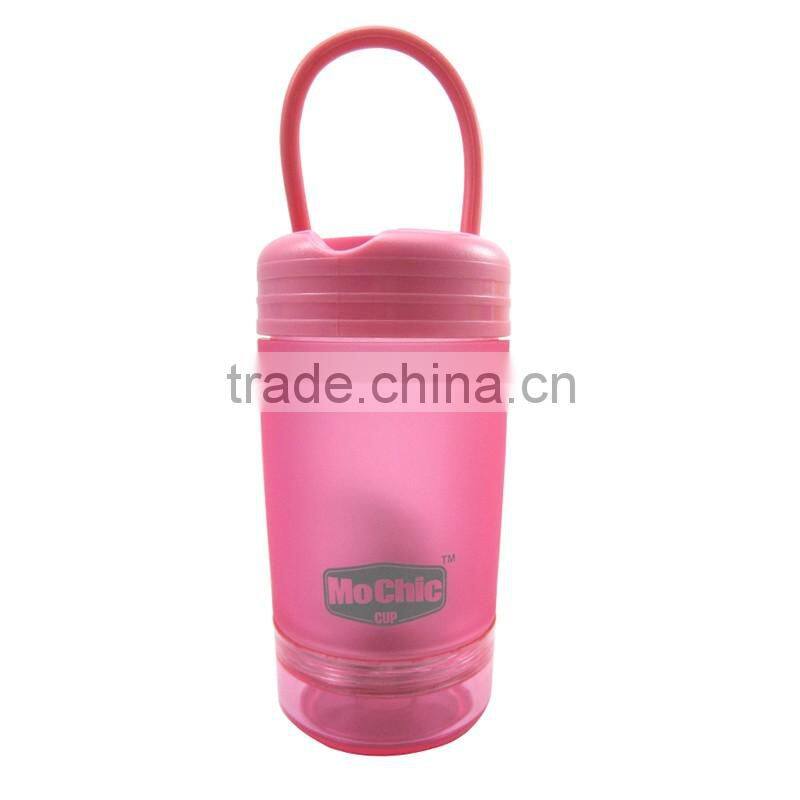 Mochic BPA free Plastic tritan Water Bottle Joyshaker for Kids / 2016 Portable 280ML Hot Water Bottle with Strainer