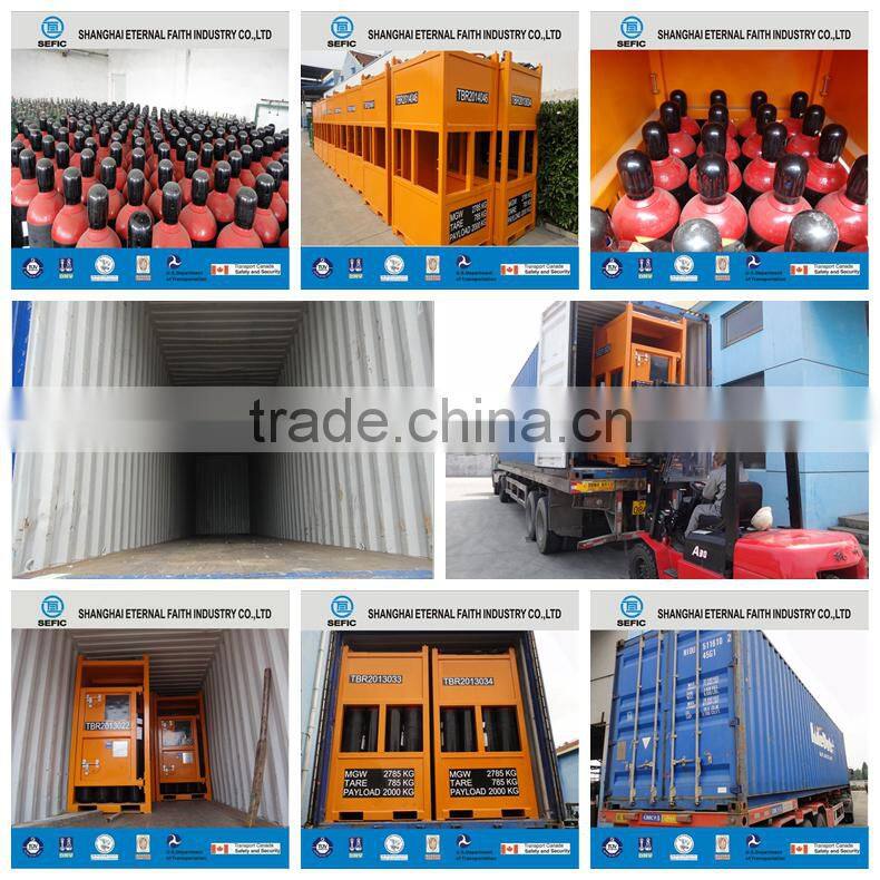 Newly TPED Gas plant used transportation Rack frame