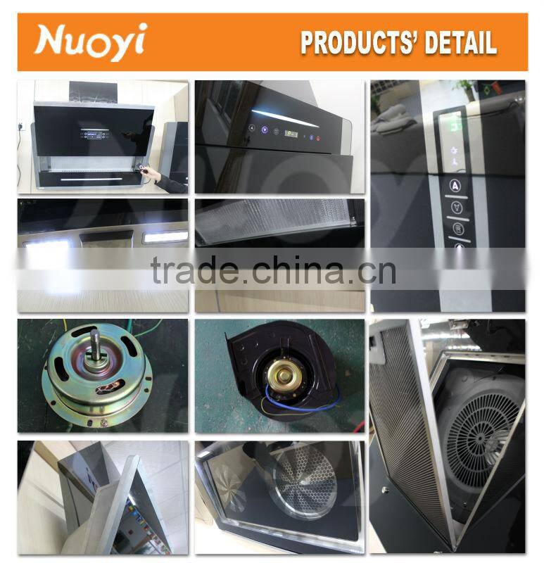 Tempered Glass self venting Commercial range hood