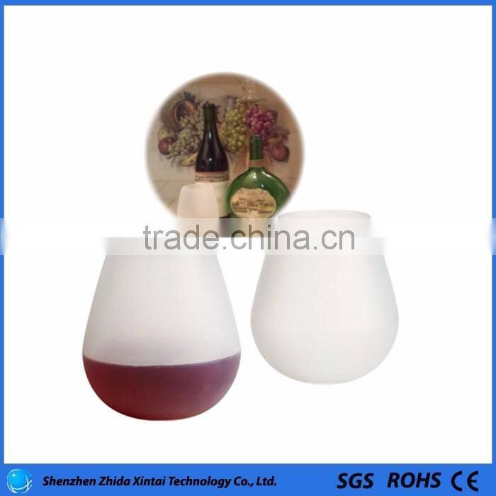 Portable Unbreakable Stemless Reusable Silicone Wine Glasses/Cups