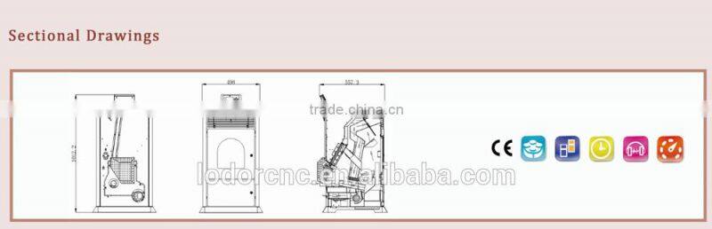 YN-050 freestanding ceramic wood burning fireplace